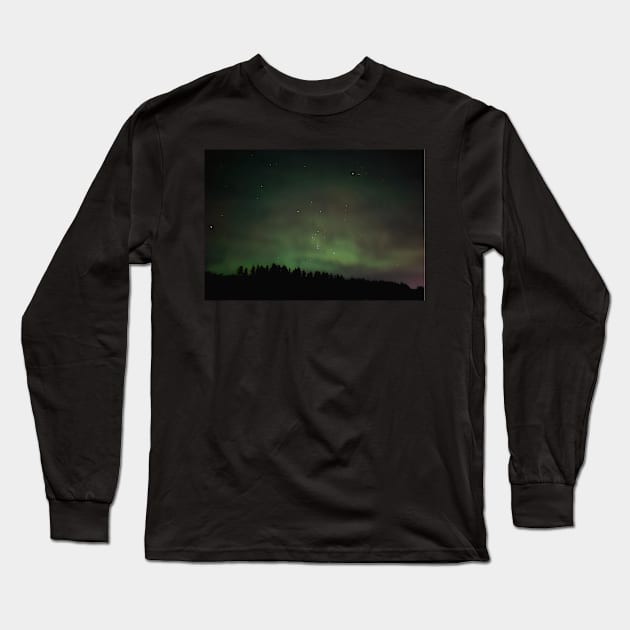 Aurora Sky Long Sleeve T-Shirt by Kate-P-